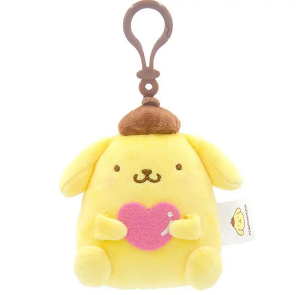 Portachiavi e applique borsa Pimp your Bag Pompompurin cuoricino   in peluche