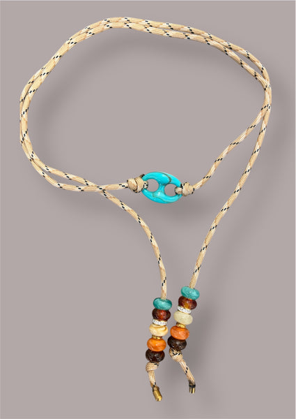 Collana Marine Florida centrale chain turchese marmorizzato   in vari colori