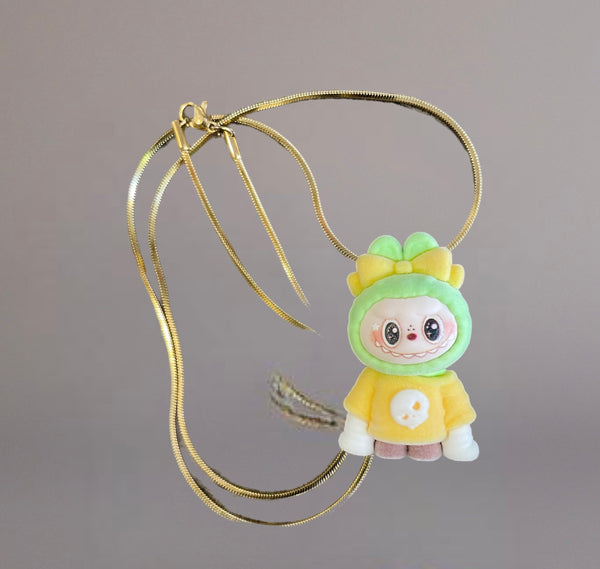 Collana Labubu con abitìno vari colori