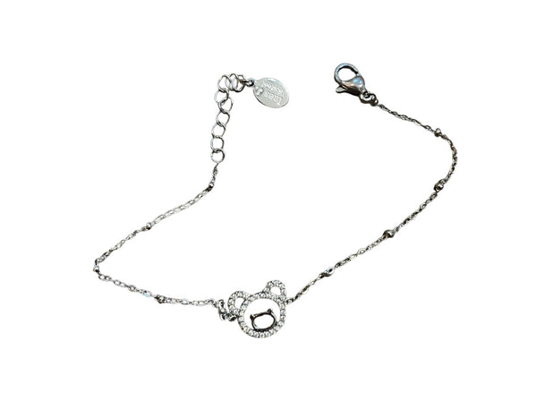 Bracciale orsacchiotto Krystal teddy bear due varianti colore