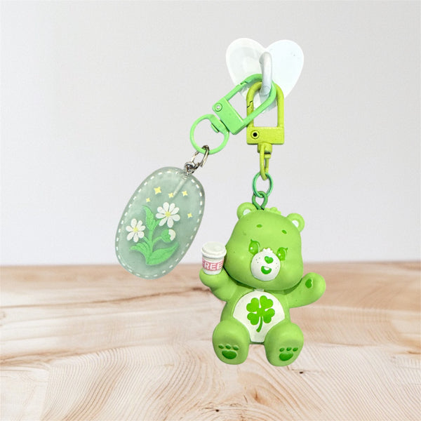 Pimp your phone orsetto del cuore verde con bibita