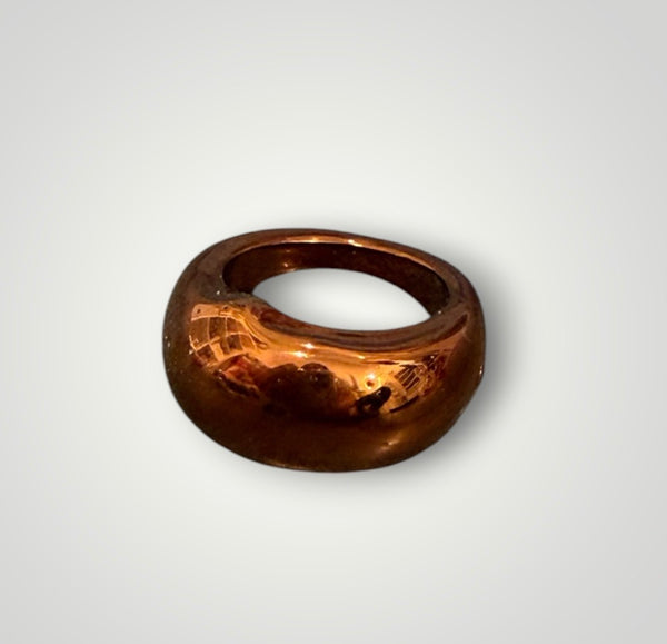 Anello resina metallizzata fede cicciotta vari colori