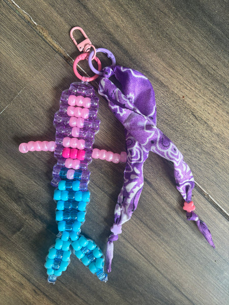 Pimp your bag Colors keychain Sirenetta pony Beads Vari utilizzi e vari colori