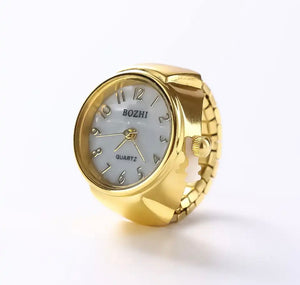 Anello orologio rotondo con lancette due varianti colore