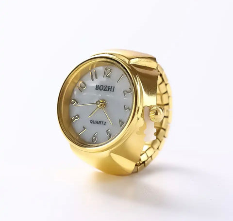 Anello orologio rotondo con lancette due varianti colore