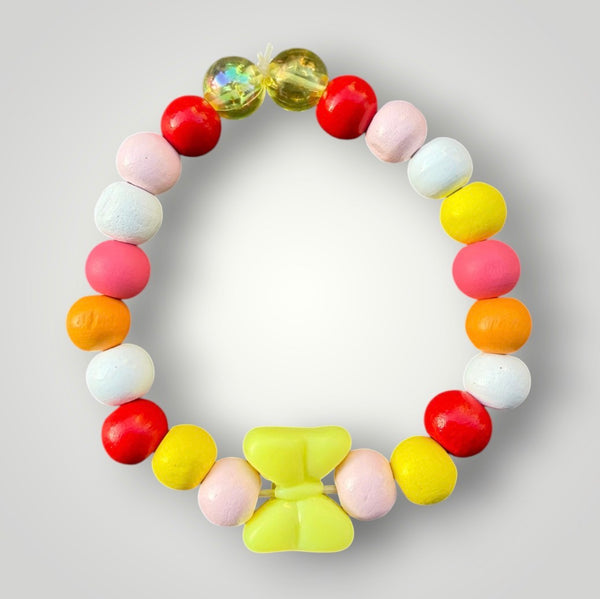 Bracciale colors con fiocco giallo