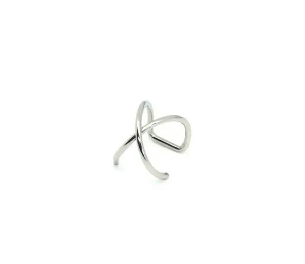 Face jewels Labret Orecchino per labbro gioielli per il viso 
Doppio anello a X clip non serve
avere il buco due varianti colore