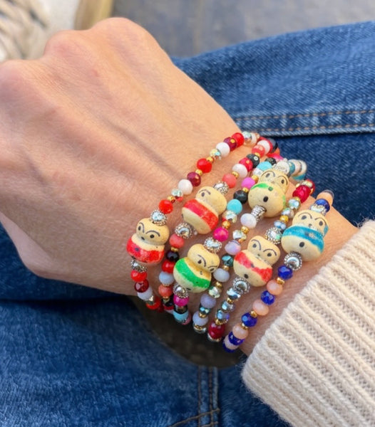 Bracciale chinitos de la Buena suerte rosso Limited Edition