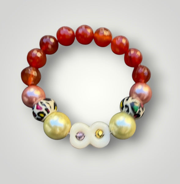 Bracciale labyrinth con simbolo infinito