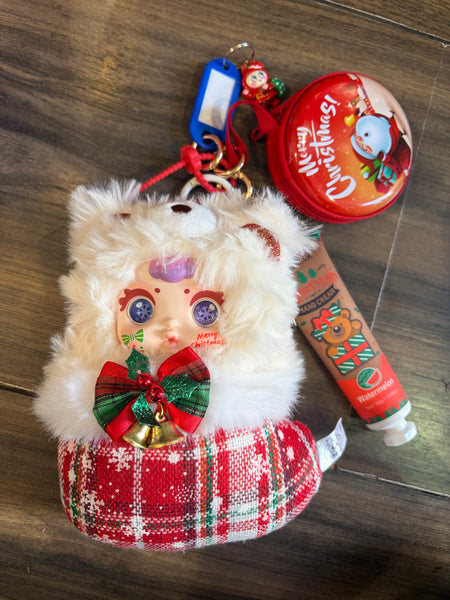 Pimp your bag MM Milk Candy  serie Christmas orsacchiotto calza di Natale