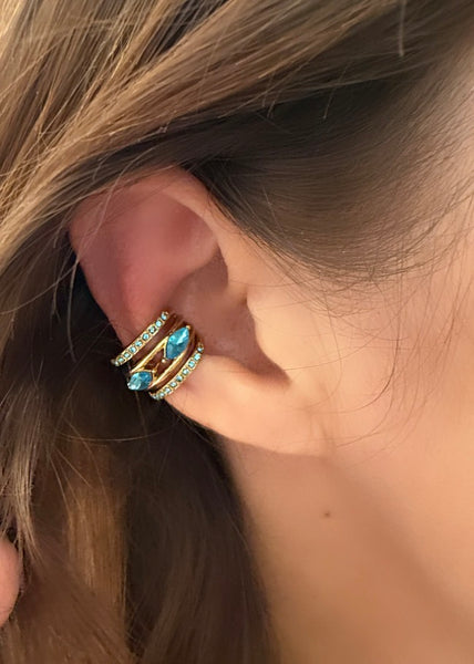 Earcuff Isla Bonita Azzurra due varianti colore