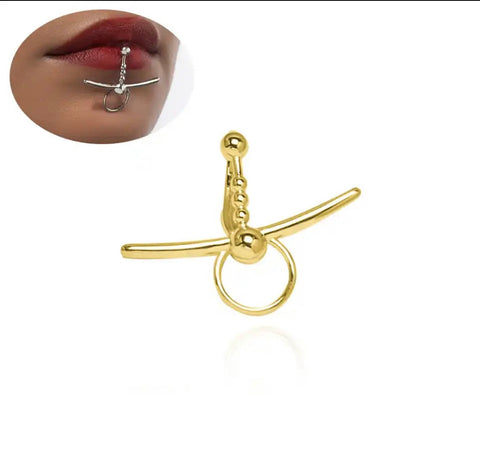 Face jewels Orecchino per labbro
Con sfere  Labret clip non serve
avere il buco due varianti colore