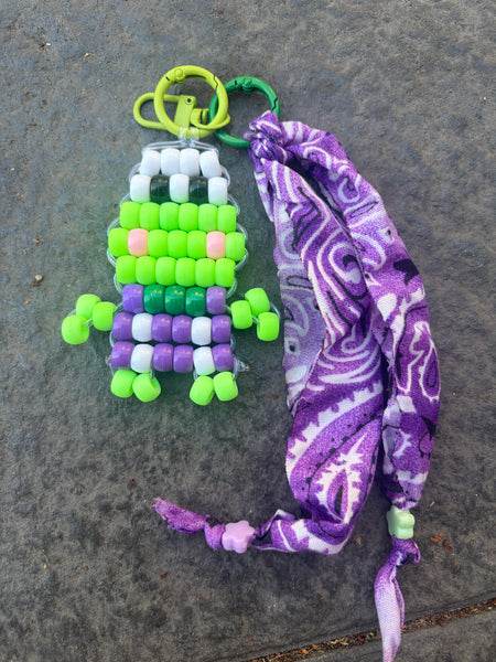 Pimp your bag Colors keychain ranocchia   pony Beads Vari utilizzi e vari colori