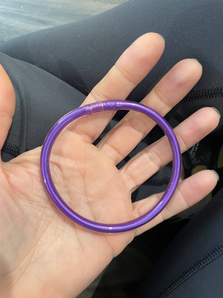 Jelly bangle viola porpora brillante