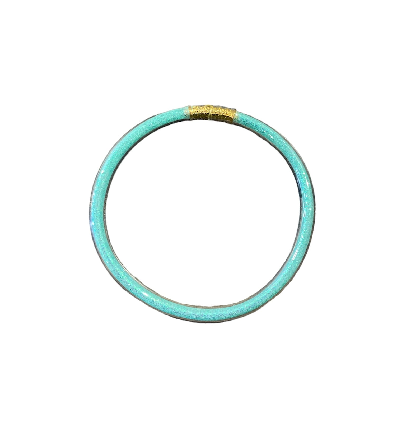 Jelly bangle acquamarina glitter