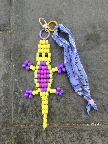 Pimp your bag Colors keychain coccodrillo  portafortuna  pony Beads Vari utilizzi e vari colori