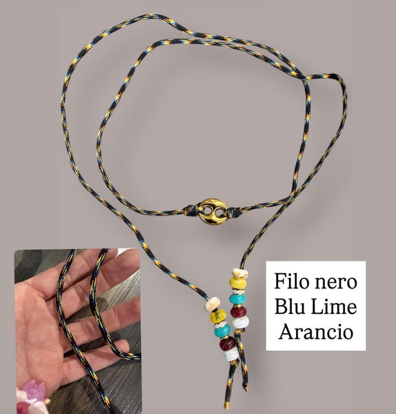 Collana Marine Florida centrale chain oro in vari colori