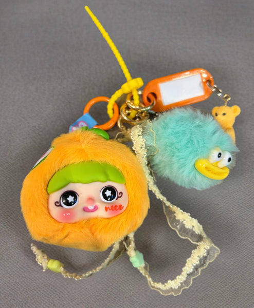 Pimp your bag Yaya Fun Fruits serie.. mandarino Liberty arancione Energetico