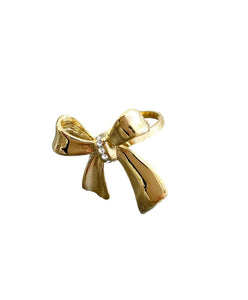 Anello fiocco e crystal due varianti colore
