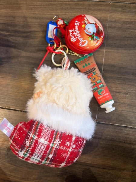 Pimp your bag MM Milk Candy  serie Christmas orsacchiotto calza di Natale