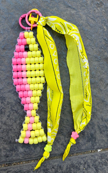 Pimp your bag Colors keychain pesciolino portafortuna  pony Beads Vari utilizzi e vari colori