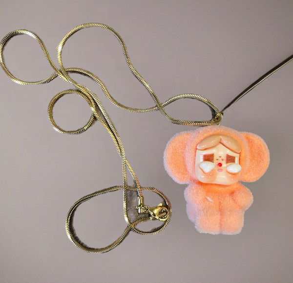 Collana powerpuff girls   vari colori due lunghezze catenina