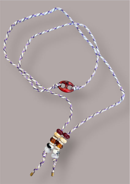 Collana Marine Florida centrale rosso  marmorozzato in vari colori