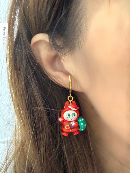 Mono orecchino labubu Christmas edition Natale vari sogetti