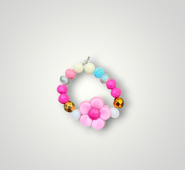 Anello colors con fiorellino  vari colori