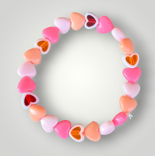 Bracciale colors Beads giro cuori xsmall
