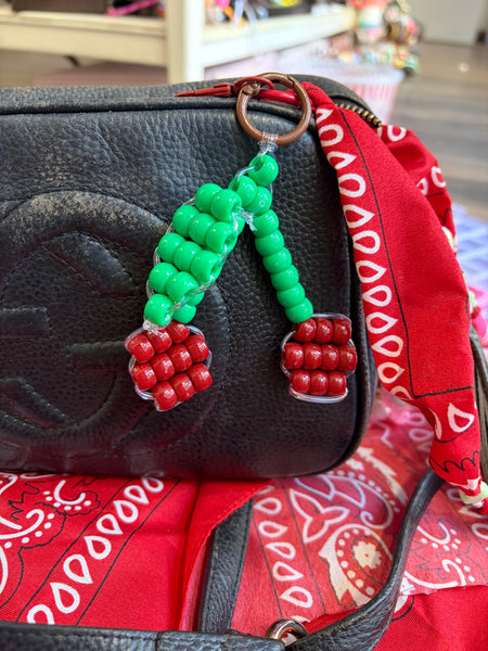Pimp your bag Colors keychain ciliegie pony  Beads Vari utilizzi e vari colori