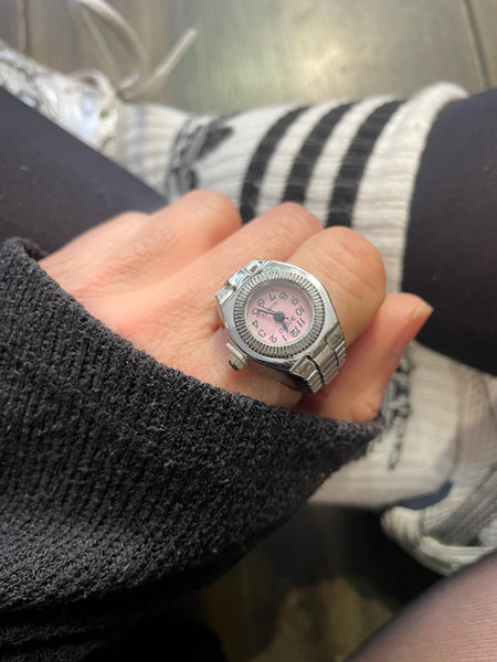 Anello orologio quadrata tondo interni colorato vari colori