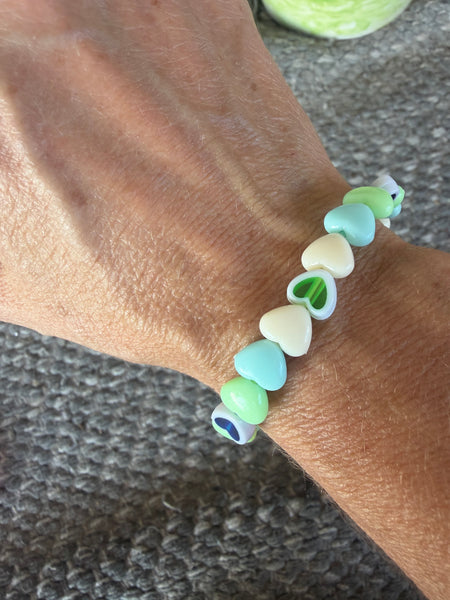 Bracciale colors Beads giro cuori xsmall