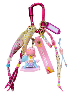 Pimp your Bag Keychain charms per borsa e portachiavi little twin star gemella Lala cavalluccio a dondolo