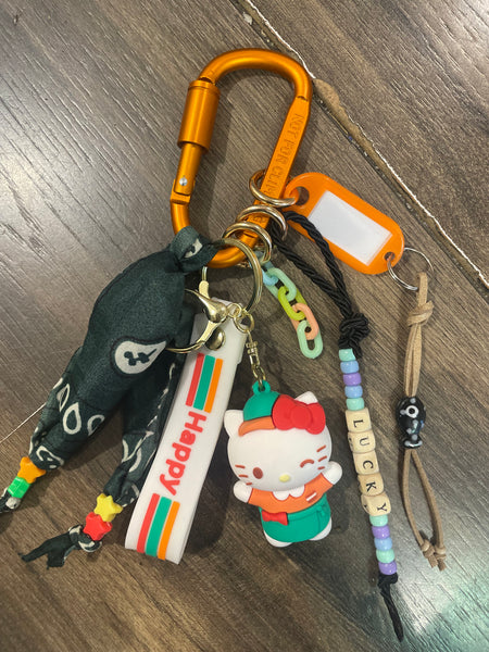 Pimp your Bag Keychain charms per borsa e portachiavi hallo kitty happy