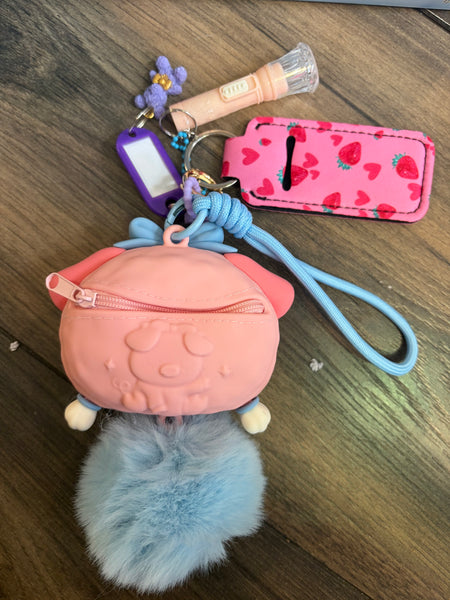 Pimp your bag  ( porta auricolari e piccoli oggetti ) adorabile maialino