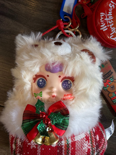 Pimp your bag MM Milk Candy  serie Christmas orsacchiotto calza di Natale