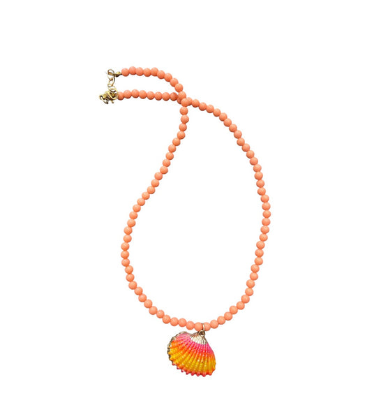 Collana boho style vari colori con conchiglia