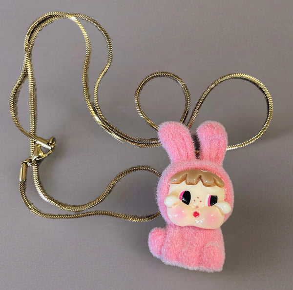 Collana powerpuff girls   vari colori due lunghezze catenina