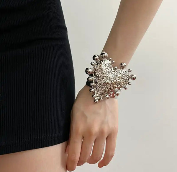 Bracciale Bangle Afrodite cuore bubbles due varianti colore