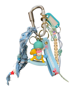 Pimp your Bag Keychain charms per borsa e portachiavi little twin star gemello Kiki cavalluccio a dondolo