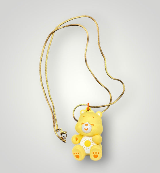 Collana orsetto del Cuore catenina 60 cm vari colori