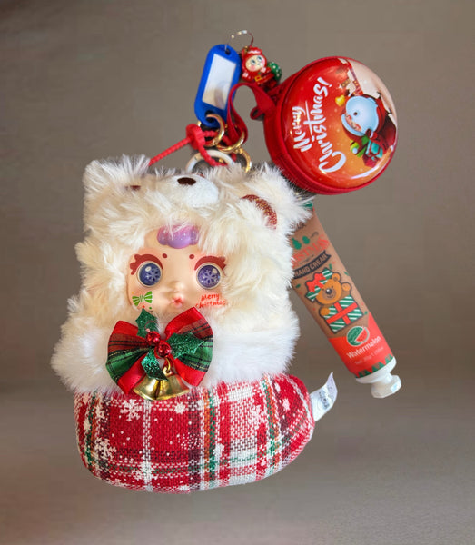 Pimp your bag MM Milk Candy  serie Christmas orsacchiotto calza di Natale