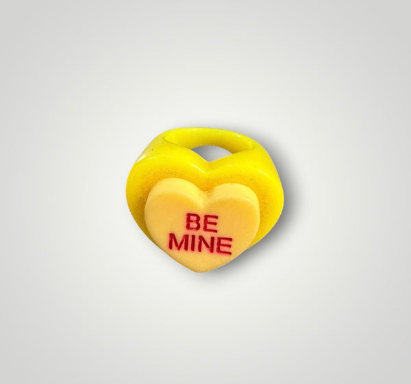 Anello resina cuore be mine l’anello sceglie dove andare vari colori