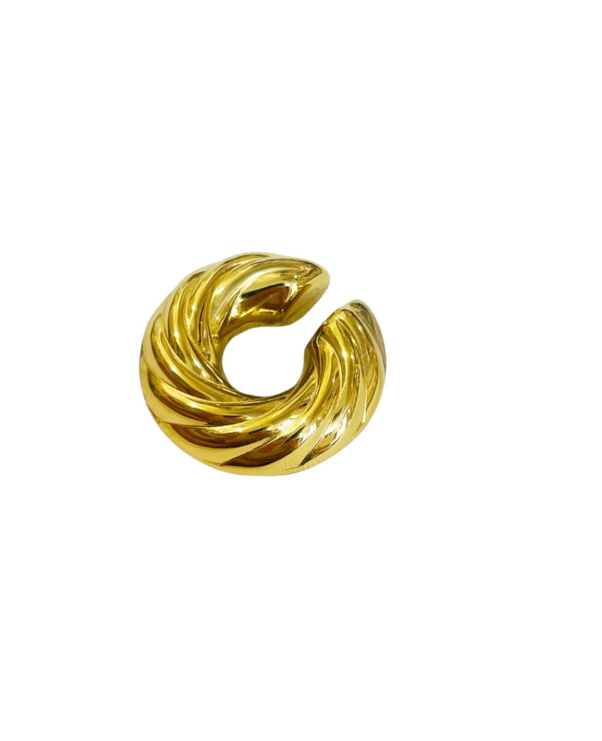 Mono earcuff big donuts Ambra due varianti colore