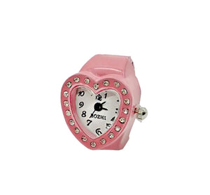 Anello orologio cuore vari colori