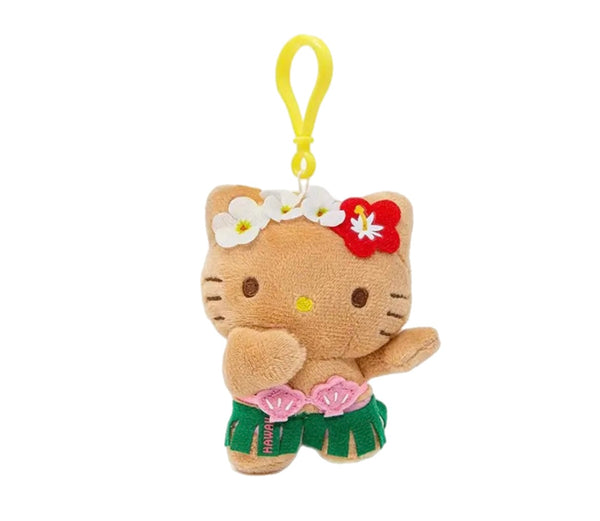 Portachiavi e applique borsa Pimp your Bag Hallo kitty Hawaii ballerina Hawaiana  in peluche