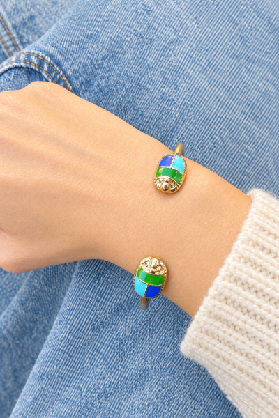 Bracciale regolabile Scarabeo rigido