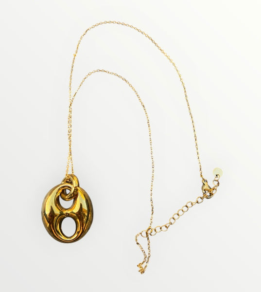 Collana big chain pendente due varianti colore
