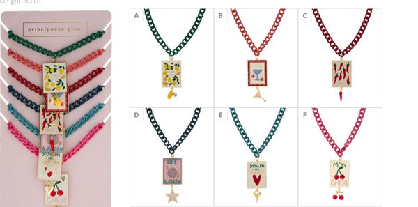 Collana Poppy Principessa Glam vari colori e disegni